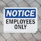 Signmission Employees Only OSHA Notice Sign, Plastic, 10in W x 7in L, 2PK OS-2PACK-NS-P-710-L-15610 - alternate 5
